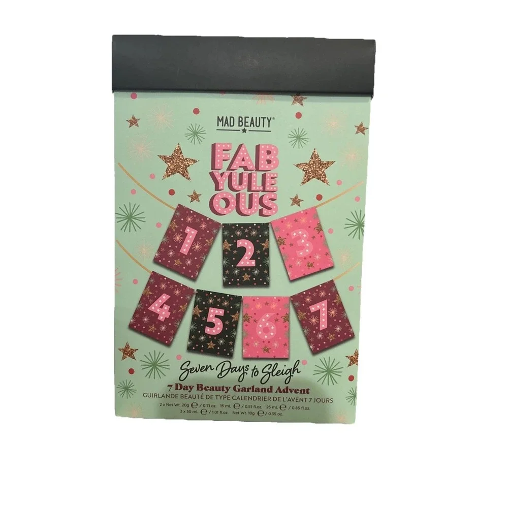New Mad Beauty Fab Yule Out Seven Days To Slay Beauty Garland Advent Calendar